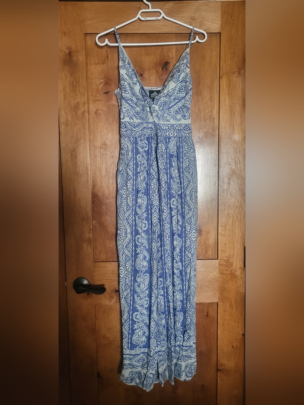 Blue and White Jumpsuit